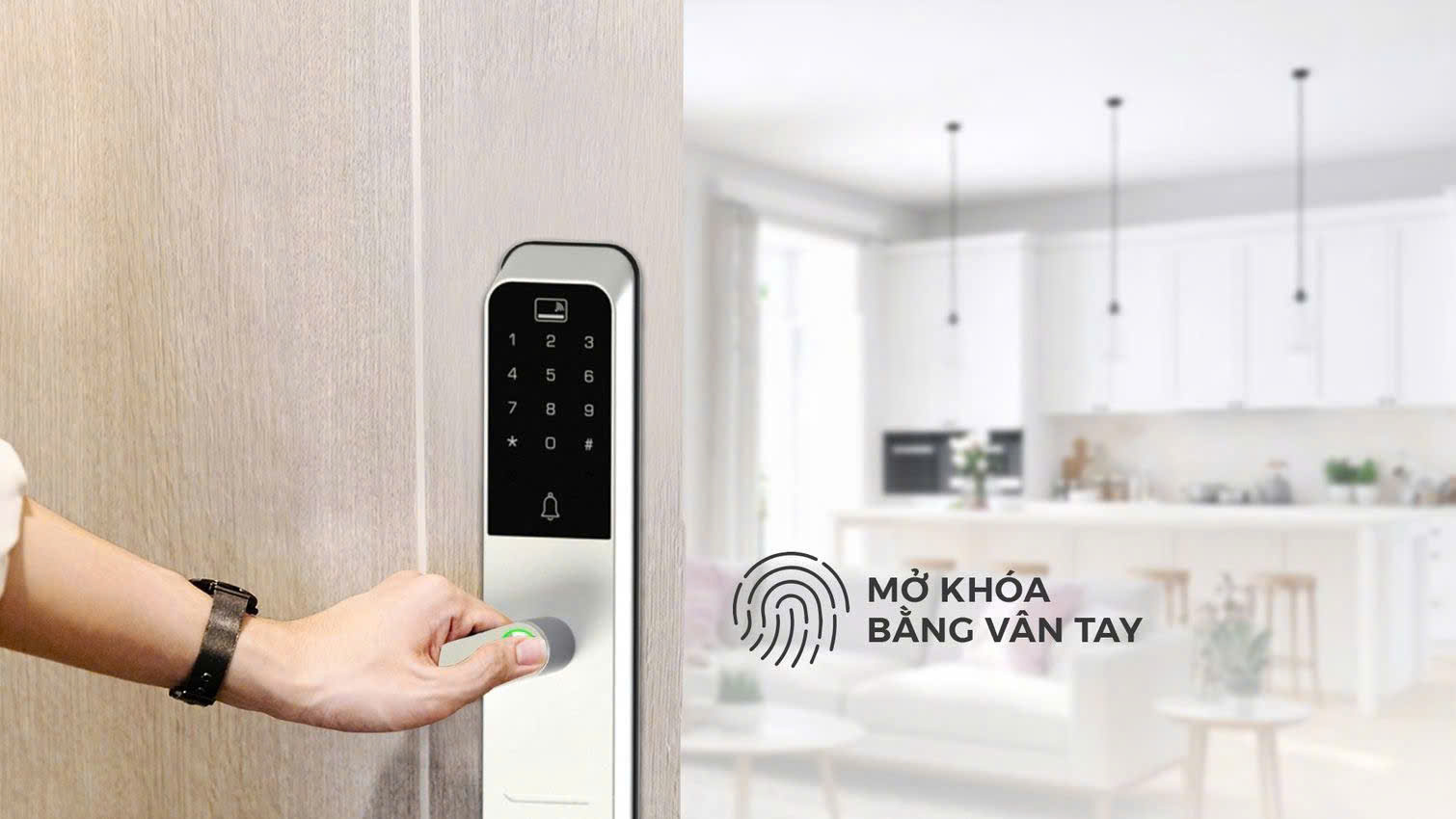 khóa thông minh mở bằng vân tay