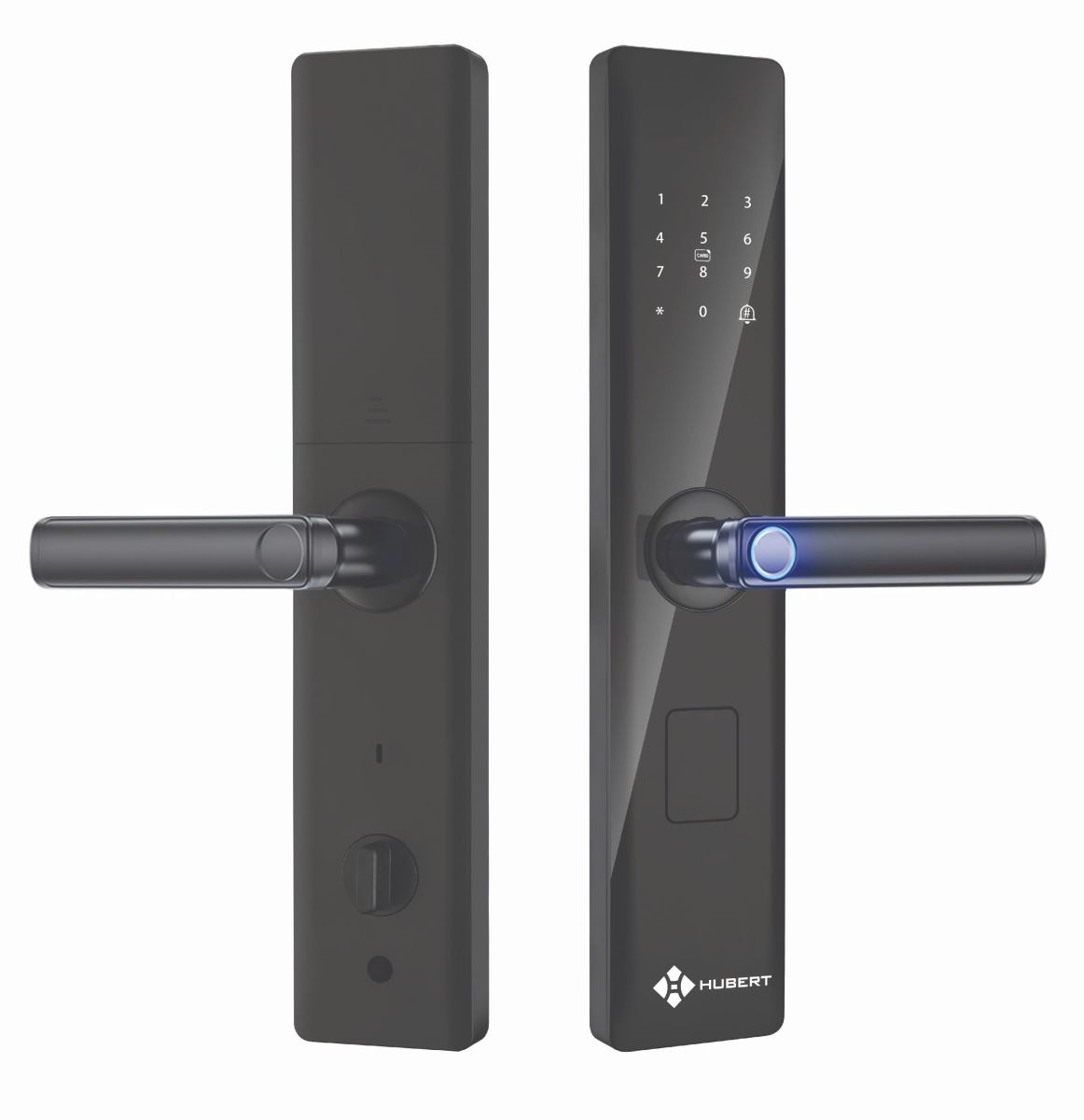 Khóa cửa vân tay Hubert CG59 Rough Black