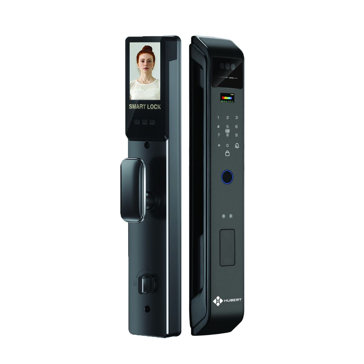 Khóa cửa vân tay Hubert HB CG62 Nano Black Khóa cửa vân tay Hubert HB CG26F Black