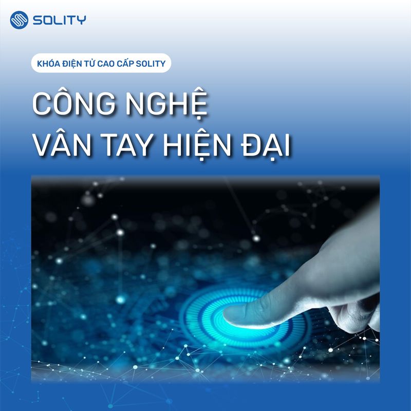 Khóa cửa vân tay Solity GM-6000BK công nghệ hiện đại